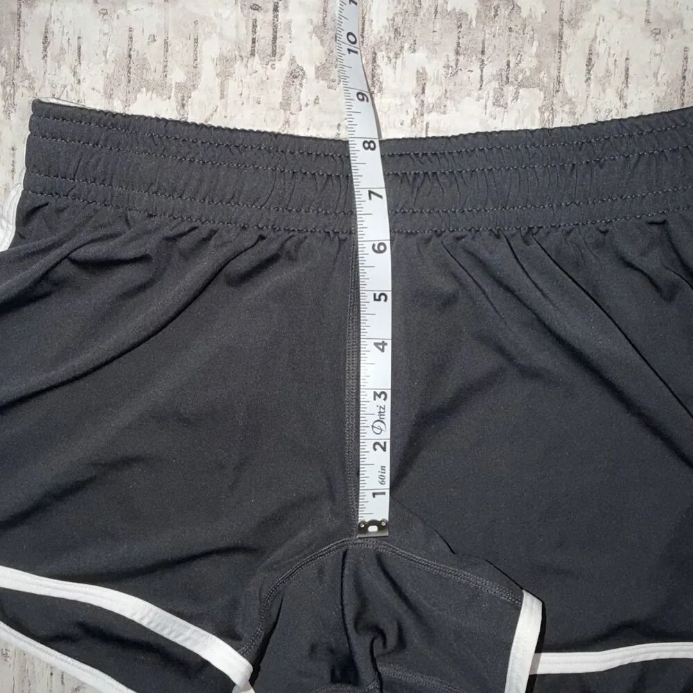 Nike Dri-FIT Women’s Medium Black White Running Athletic Shorts M